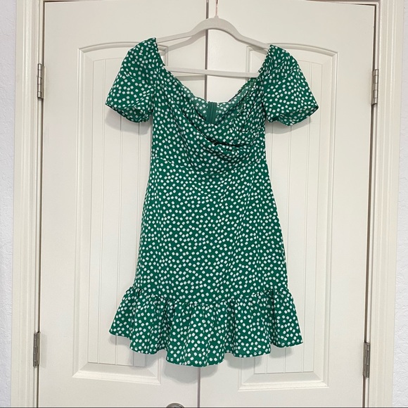 Green mini dress - Picture 2 of 4